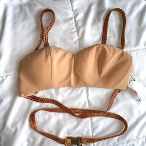 Akira Buckle Cut Out Crop Top